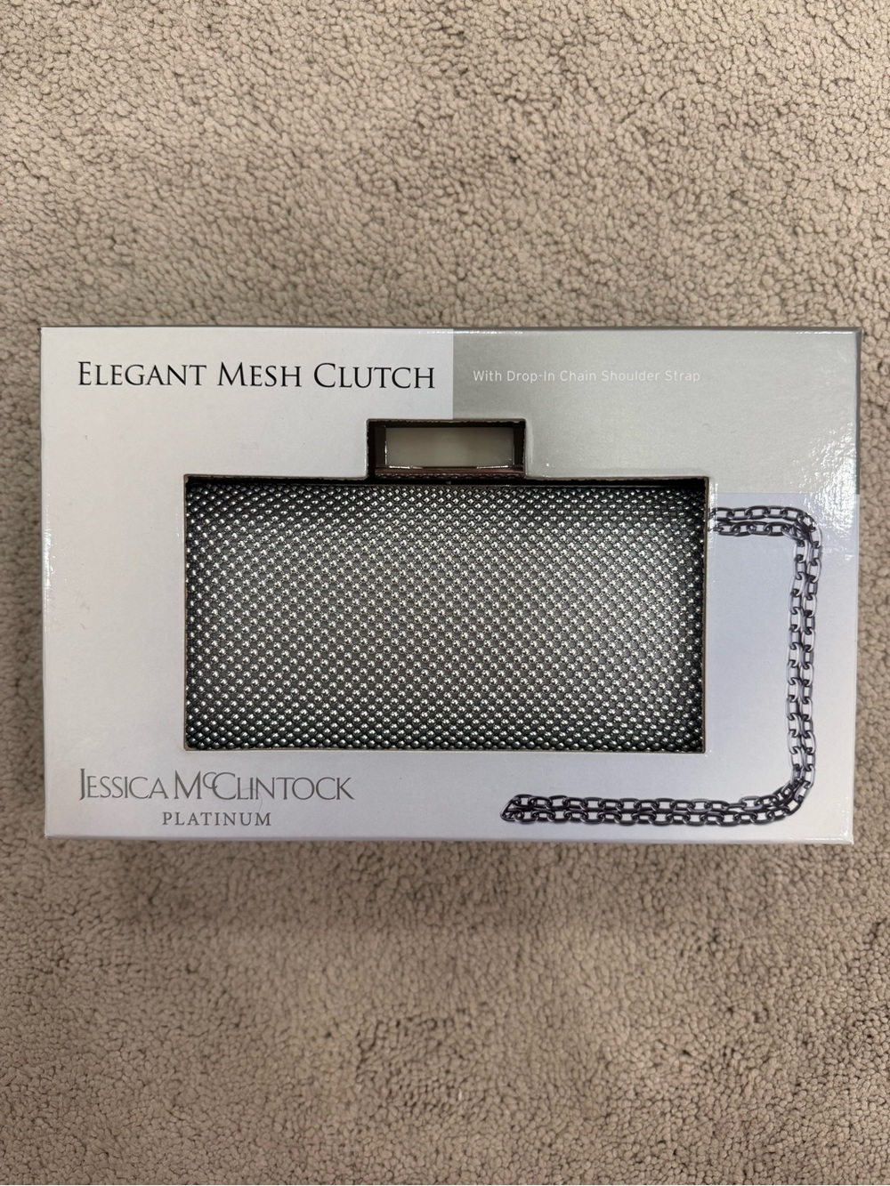 Jessica McClintock Elegant Mesh Clutch